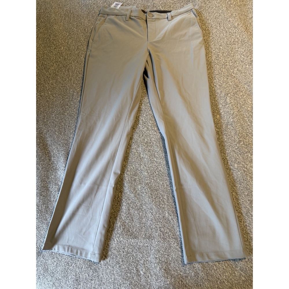 Dockers Slim Fit Tech Chino Pants Size 32x30 Gray Performance Stretch- NWT